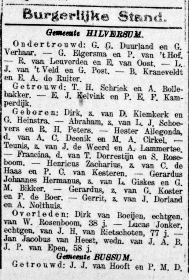 Geboren: Francina