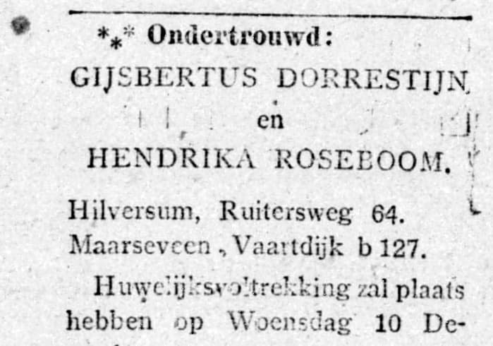 Gijs gaat trouwen — nog op Ruitersweg 64